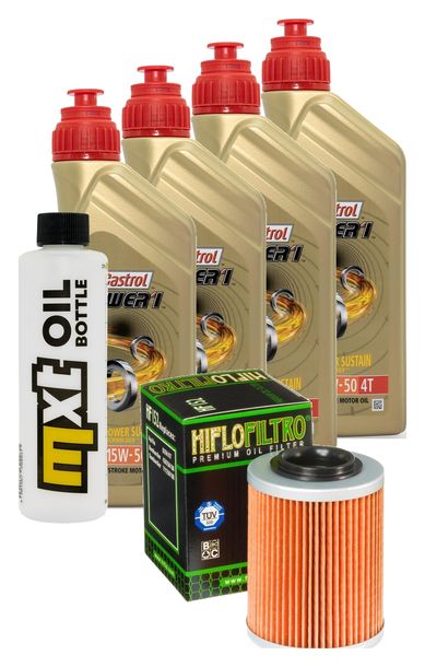 Inspektionspaket 4L 15W-40 + Ölfilter für Aprilia SL Falco 1000 ccm Bj. 2000 - 2003