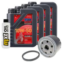 Pacchetto di ispezione 4L 10W-50+filtro olio per Aprilia SL Shiver ABS GT SMV Dorsoduro 750 ccm Anno 2008 - 2014