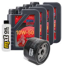 Pacchetto di ispezione 4L 10W-50+filtro olio per Aprilia SL Shiver ABS GT SMV Dorsoduro 750 ccm Anno 2008 - 2014