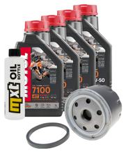 Pacchetto di ispezione 4L 10W-50+filtro olio per Aprilia SL Shiver ABS GT SMV Dorsoduro 750 ccm Anno 2008 - 2014