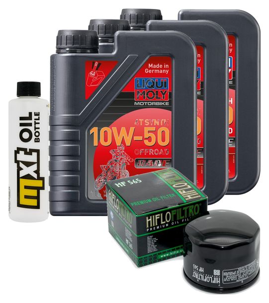 Inspektionspaket 3L 10W-50 + Ölfilter für Aprilia SL Shiver ABS GT 750 ccm Bj. 2007 - 2008