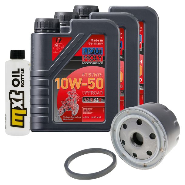 Inspektionspaket 3L 10W-50 + Ölfilter für Aprilia SL Shiver ABS GT 750 ccm Bj. 2007 - 2008