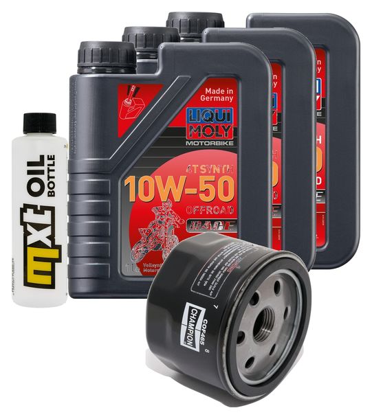 Inspektionspaket 3L 10W-50 + Ölfilter für Aprilia SL Shiver ABS GT 750 ccm Bj. 2007 - 2008