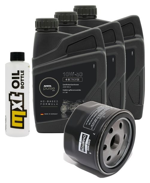 Inspektionspaket 3L 10W-50 + Ölfilter für Aprilia SL Shiver ABS GT 750 ccm Bj. 2007 - 2008