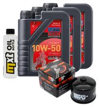 Pacchetto di ispezione 3L 10W-50+filtro olio per Aprilia SL Shiver ABS GT 750 ccm Anno 2007 - 2008