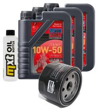Pacchetto di ispezione 3L 10W-50+filtro olio per Aprilia SL Shiver ABS GT 750 ccm Anno 2007 - 2008