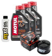 Ensemble d'inspection 3L 10W-50+filtre à huile pour Aprilia SL Shiver ABS GT 750 ccm Année 2007 - 2008