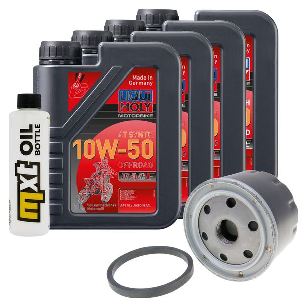 Pacchetto di ispezione 4L 10W-50+filtro olio per Aprilia SMV Dorsoduro 750 ccm Anno 2010 - 2011