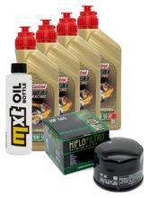 Ensemble d'inspection 4L 10W-50+filtre à huile pour Aprilia SMV Dorsoduro 750 ccm Année 2010 - 2011