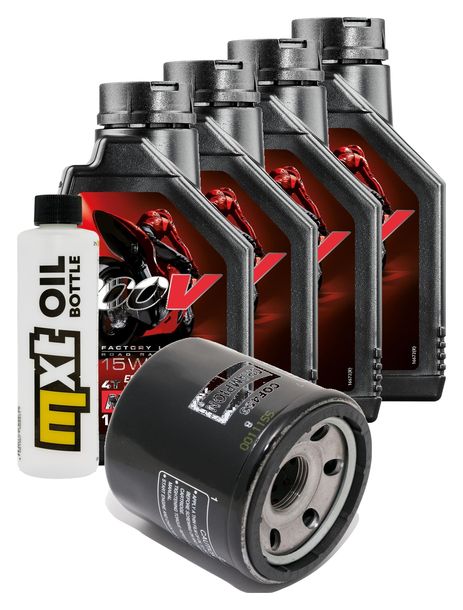 Inspektionspaket 4L 15W-50 + Ölfilter für Benelli Tornado TRE LM TNT Café Racer 900 / 1130 ccm Bj. 2003 - 2006