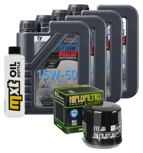 4L 15W-50 Inspection Package+oil filter for Benelli Tornado TRE LM TNT Café Racer 900 / 1130 ccm Year 2003 - 2006