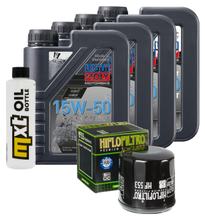 Pacchetto di ispezione 4L 15W-50+filtro olio per Benelli Tornado TRE LM TNT Café Racer 900 / 1130 ccm Anno 2003 - 2006