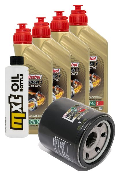 Inspektionspaket 4L 10W-50 + Ölfilter für Benelli TNT Café Racer TRE K Amazonas Tornado LM 900 / 1130 ccm Bj. 2004 - 2013