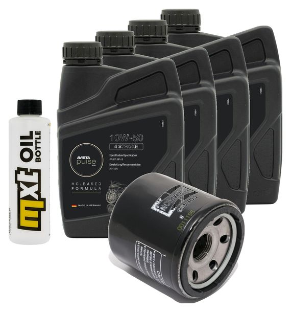 Inspektionspaket 4L 10W-50 + Ölfilter für Benelli TNT Café Racer TRE K Amazonas Tornado LM 900 / 1130 ccm Bj. 2004 - 2013