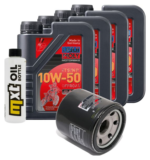 Paquete de inspección 4L 10W-50+filtro de aceite para Benelli Tornado TRE LM 900 ccm Año 2009 - 2011