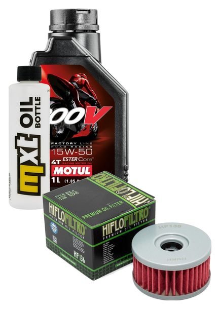 Paquete de inspección 1L 15W-50+filtro de aceite para Beta Alp 200 ccm Año 2002 - 2008