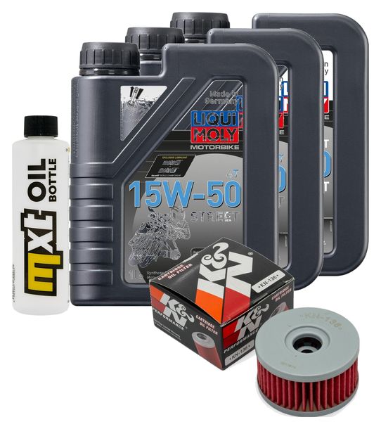 Inspektionspaket 3L 15W-50 + Ölfilter für Beta Alp 4.0 350 ccm Bj. 2008
