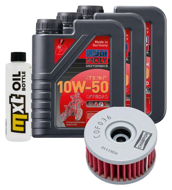 Inspektionspaket 3L 10W-50 + Ölfilter für Beta Alp 4.0 350 ccm Bj. 2004 - 2014