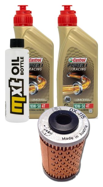 Pacchetto di ispezione 2L 10W-50+filtro olio per Beta RR, KTM Supermoto R 400 / 690 ccm Anno 2005 - 2009