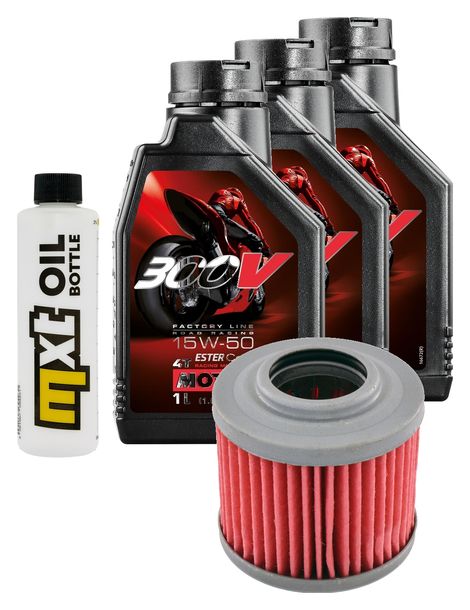 Inspektionspaket 3L 15W-50 + Ölfilter + 1x Zündkerze für BMW F GS Dakar 650 ccm Bj. 2000 - 2003
