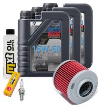 Pacchetto di ispezione 3L 15W-50 + filtro olio + 1x candela per BMW F GS Dakar 650 ccm Anno 2000 - 2003