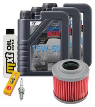 Pacchetto di ispezione 3L 15W-50 + filtro olio + 1x candela per BMW F GS Dakar 650 ccm Anno 2000 - 2003