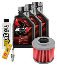 Pacchetto di ispezione 3L 15W-50 + filtro olio + 1x candela per BMW F GS Dakar 650 ccm Anno 2004 - 2007