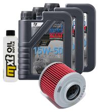Pacchetto di ispezione 3L 15W-50 + filtro olio + 1x candela per BMW F GS Dakar 650 ccm Anno 2004 - 2007