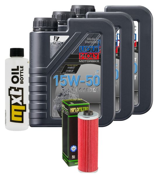 Pacchetto di ispezione 3L 15W-50+filtro olio per BMW F GS 800 ccm Anno 2008