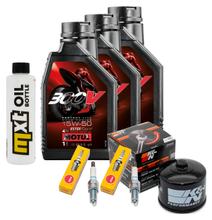 Inspectiepakket 3L 15W-50 + Oliefilter + 2x Bougie voor BMW F GT 800 ccm Bauwjaar 2015 - 2016