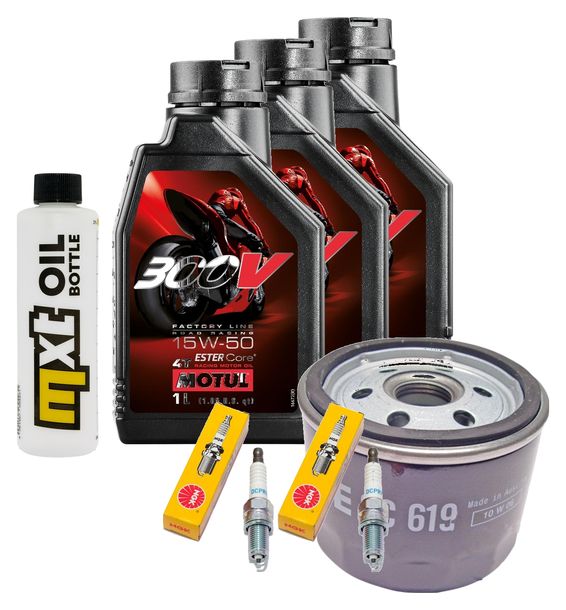 Inspektionspaket 3L 15W-50 + Ölfilter + 2x Zündkerze für BMW F R 800 ccm Bj. 2009 - 2014