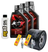 Inspectiepakket 3L 15W-50 + Oliefilter + 2x Bougie voor BMW F R 800 ccm Bj. 2009 - 2014