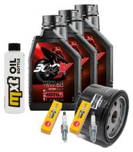 Inspectiepakket 3L 15W-50 + Oliefilter + 2x Bougie voor BMW F R 800 ccm Bj. 2009 - 2014