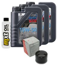 Inspectiepakket 3L 15W-50 + Oliefilter + 2x Bougie voor BMW F R 800 ccm Bj. 2009 - 2014