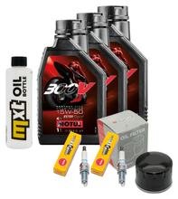 Inspectiepakket 3L 15W-50 + Oliefilter + 2x Bougie voor BMW F R 800 ccm Bj. 2009 - 2014