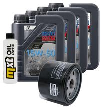 Inspektionspaket 4L 15W-50 + Ölfilter + 2x Zündkerze für BMW F R 800 ccm Bj. 2015