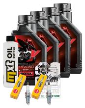Inspectiepakket 4L 15W-50 + Oliefilter + 2x Bougie voor BMW F R 800 ccm Bj. 2015