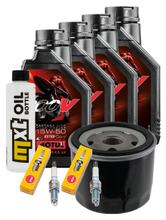Pacchetto di ispezione 4L 15W-50 + filtro olio + 2x candela per BMW F R 800 ccm Anno 2015