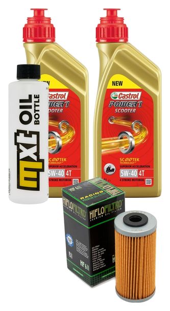 Pacchetto di ispezione 2L 5W-40 + filtro olio per BMW G X 450 ccm Anno 2008
