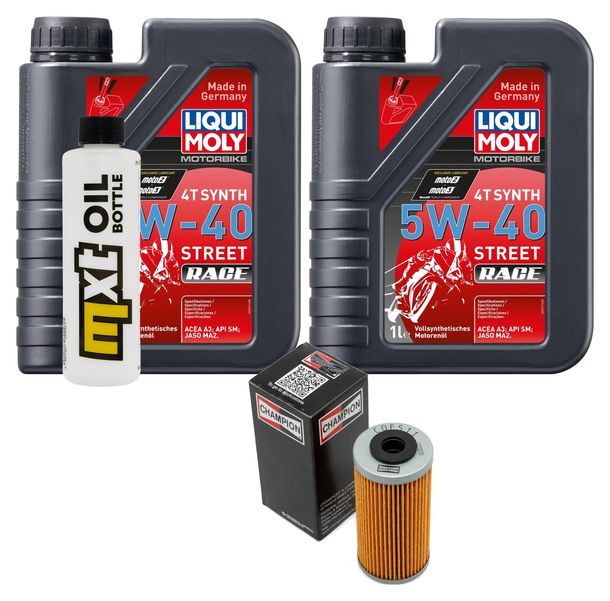 Paquete de inspección 2L 5W-40 + filtro de aceite para BMW G X 450 ccm Año 2008