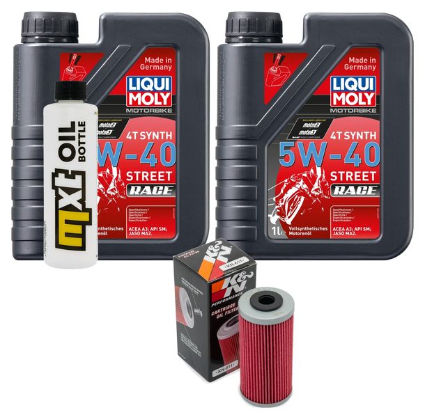 Pacchetto di ispezione 2L 5W-40 + filtro olio per BMW G X 450 ccm Anno 2008