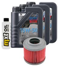 Paquete de inspección 3L 15W-50+filtro de aceite para BMW G GS ABS F CS Scarver 650 ccm Año 2002 - 2011