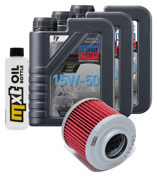 Paquete de inspección 3L 15W-50+filtro de aceite para BMW G X Moto 650 ccm Año 2007 - 2009