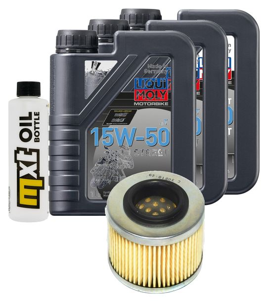 Pacchetto di ispezione 3L 15W-50+filtro olio per BMW G X Moto 650 ccm Anno 2007 - 2009