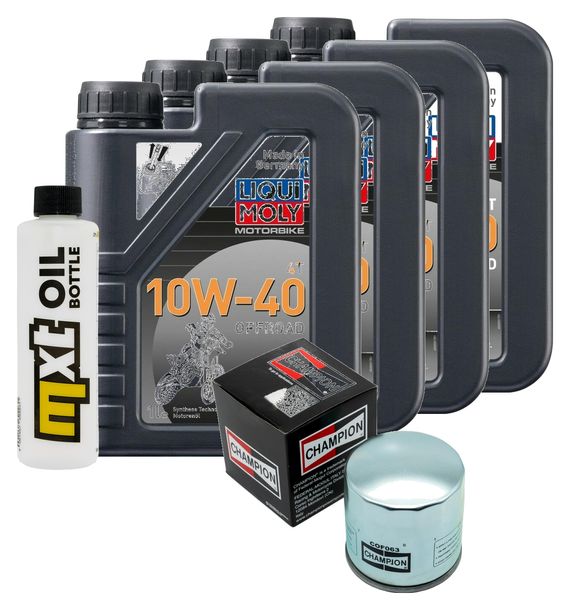 Paquete de inspección 4L 10W-40 + filtro de aceite para BMW K LT Integral ABS 1200 ccm Año 2001 - 2003