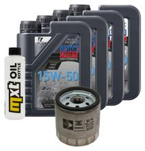 Paquete de inspección 4L 15W-50+filtro de aceite para BMW K RS 1200 ccm Año 1997 - 1998
