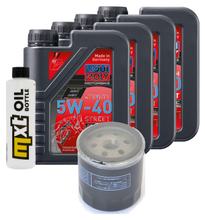 Pacchetto di ispezione 4L 5W-40 + filtro olio + 2x candela per BMW R GS 1100 ccm Anno 1993