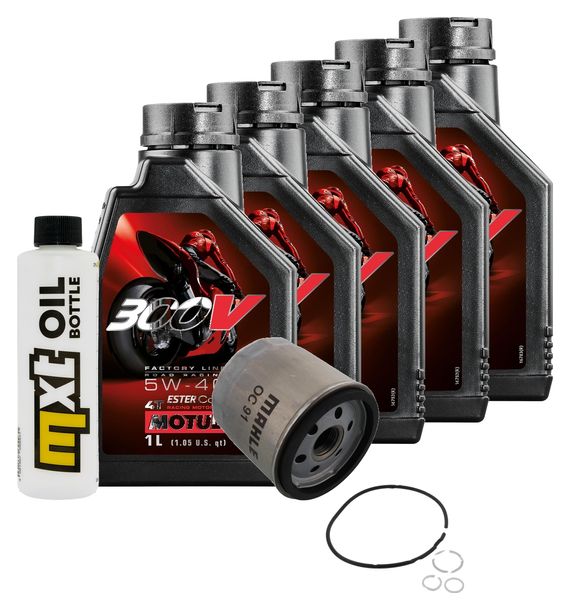 Inspektionspaket 5L 5W-40 + Ölfilter + 2x Zündkerze für BMW R RS 1100 ccm Bj. 1992 - 2000