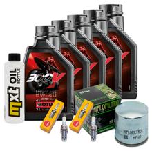 Paquete de inspección 5L 5W-40 + filtro de aceite + 2 bujías para BMW R RS 1100 ccm Año 1992 - 2000