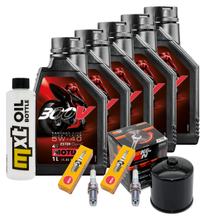 Paquete de inspección 5L 5W-40 + filtro de aceite + 2 bujías para BMW R RS 1100 ccm Año 1992 - 2000